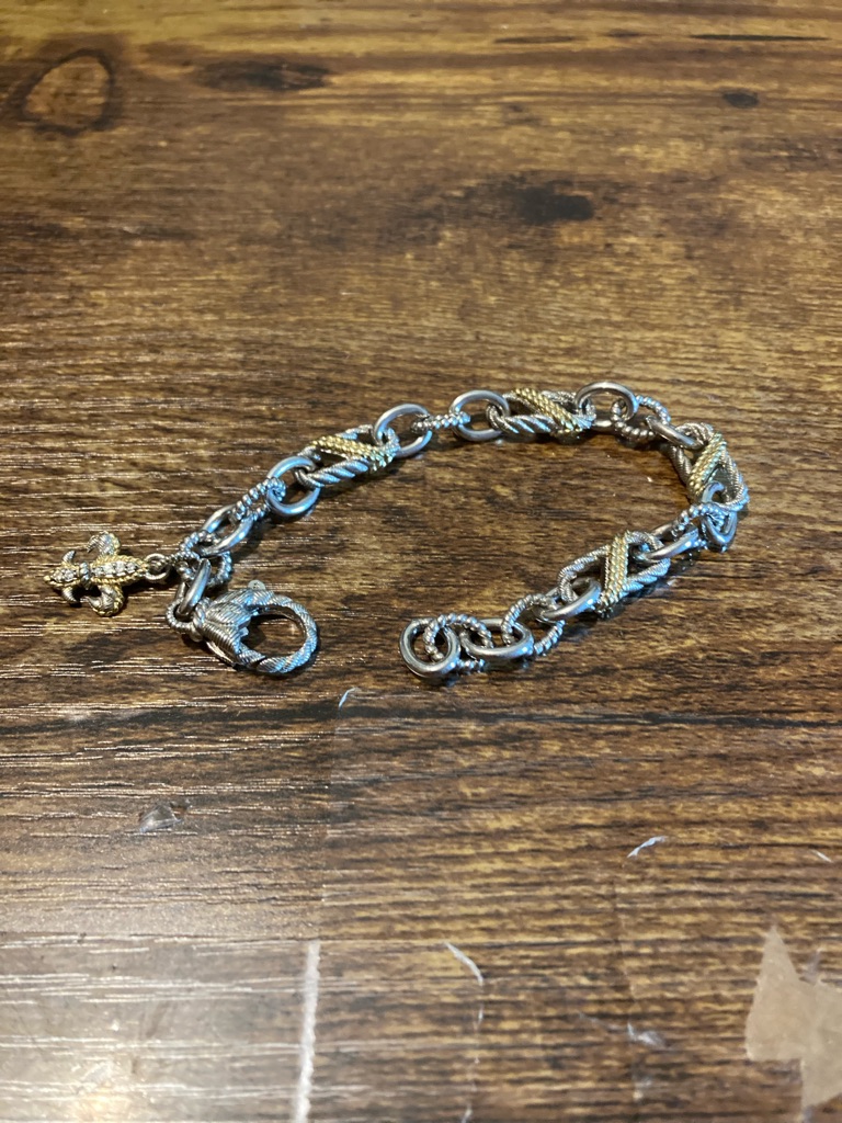 Judith Ripka 2-Tone Sterling Silver Bracelet